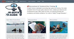 Desktop Screenshot of indepthscuba.com